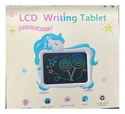 Pantalla Lcd Magic Board Tablet Lapiz Marco Unicornio Niños