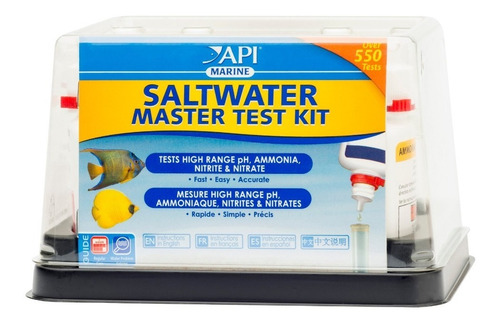Test Para Acuario Marino Api Master Kit 4 Elementos 