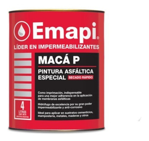 Imprimación Asfáltica 18 Lt - Base Solvente - Maca P 