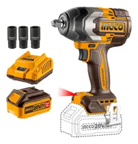 Comprar Llave De Impacto 850nm + Bateria 4ah Y Cargador Ingco Color Amarillo