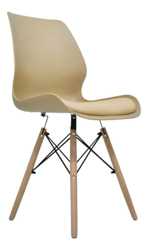 Silla Moderna Auxiliar Emile Beige