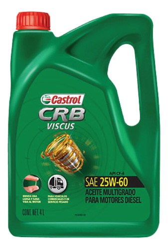Aceite Crb Viscus 25w-60 4l Castrol