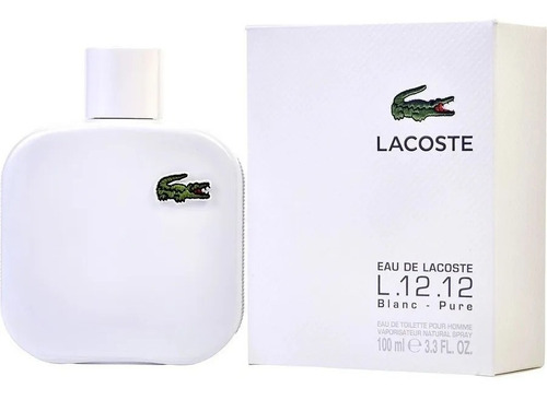 Perfume Lacoste Blanc L.12.12 Caballero 100ml -- Original