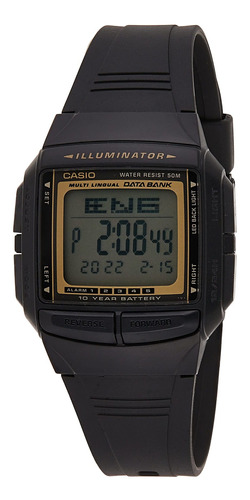 Reloj Hombre Casio Db-36-9a Cuarzo 32mm Pulso Negro En