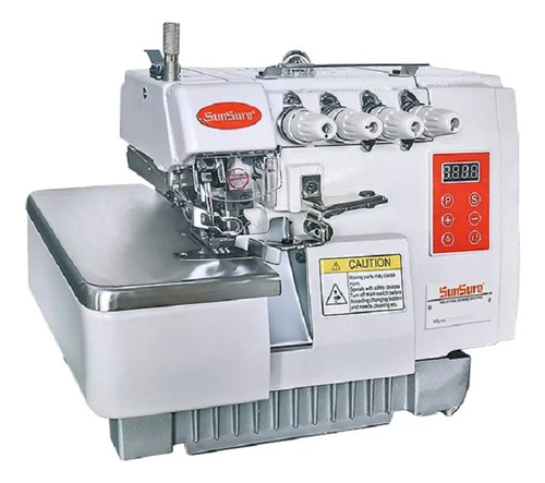 Máquina De Coser Overlock Industrial 5 Hilos Sunsure