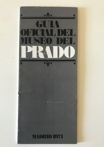 Guia Museo Prado - 1971
