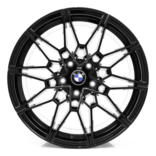 Rodas 18 Bmw M3 G80 2 Talas 5x120 F30 320i 328i 335i 125 118 Cor Preto