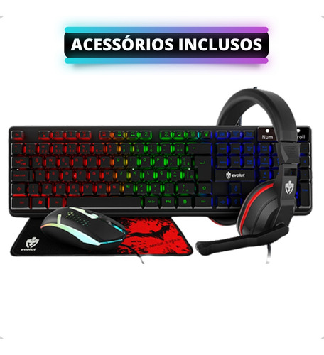 Pc Gamer I5 8°geração 16gb Ddr4 Ssd 240gb Monitor Kit Gamer