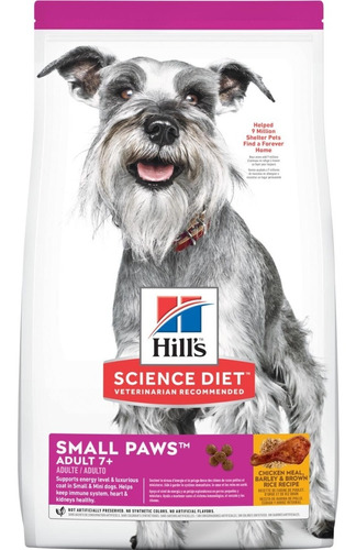 Hills Adult 7+ Small Paws 4,5 Lb Adulto Miniatura 