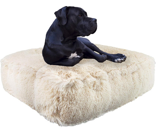 Bessie And Barnie Cama Rectangular Para Perros Cama Tipo Puf