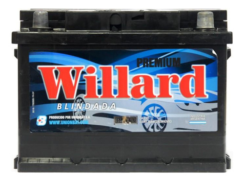Batería Willard Ub 620 Derecha (12x65) Para Daewoo 1.5 Se At