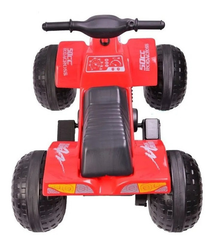 Imagen 4 de 5 de Cuatriciclo a batería para niños Rodacross Arenero Miniquad color rojo 220V