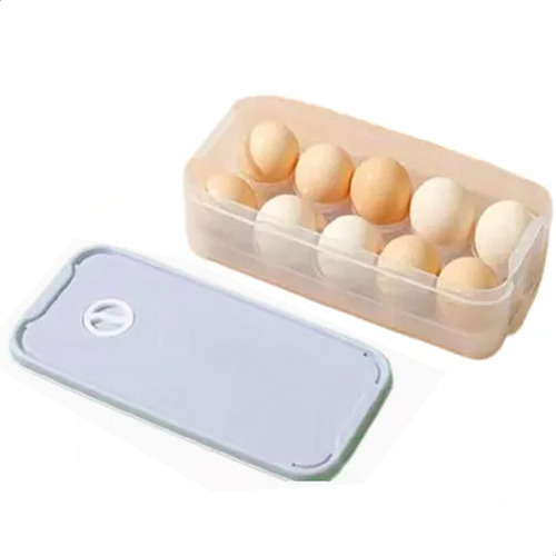 Organizador Contenedor Huevos Almacenamiento Tapa Apilable