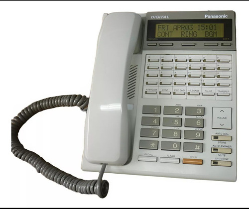 Teléfono Panasonic Digital Kx-t7230x Propietario Con Cables Marfil (Usado)