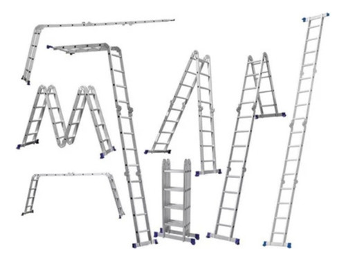 Escada Aluminio Articulada 16deg 4x4 Multifuncional 4,61m