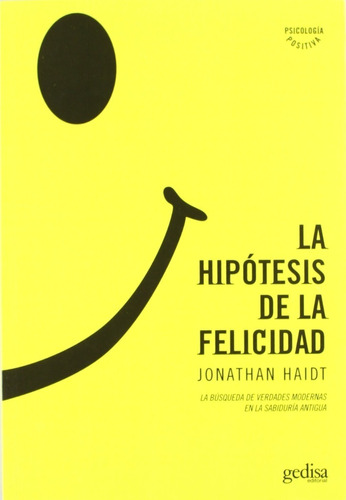 Libro La Hipótesis De La Felicidad Por Jonathan Haidt [ Dhl]