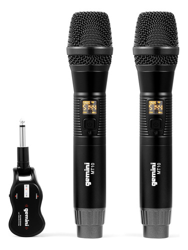 Set De Micrófonos Inalámbricos Gemini Gmu-m200 Pro Uhf, Paqu
