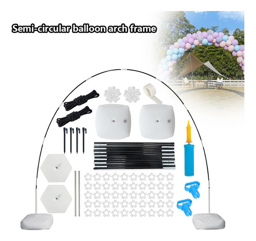 Kit De Soporte Para Arco De Globos Con Bolsa Rellenable De A