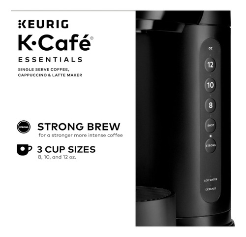 Keurig K-cafe Essentials Cafetera Electrica De Capsulas Negro (Usado)