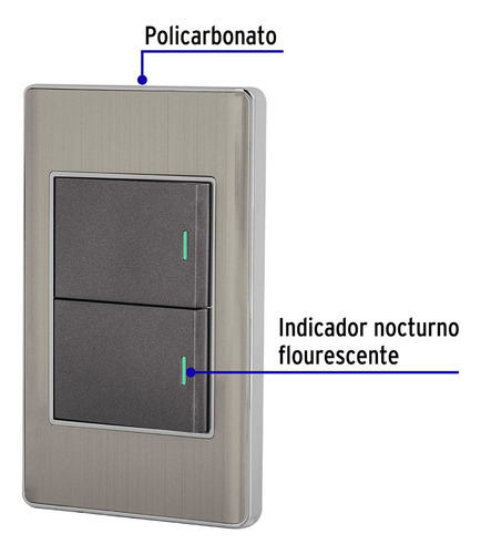 Caja Con 72 Placa Armada Acero 1 Interruptor Y 1 De 3vías 1.