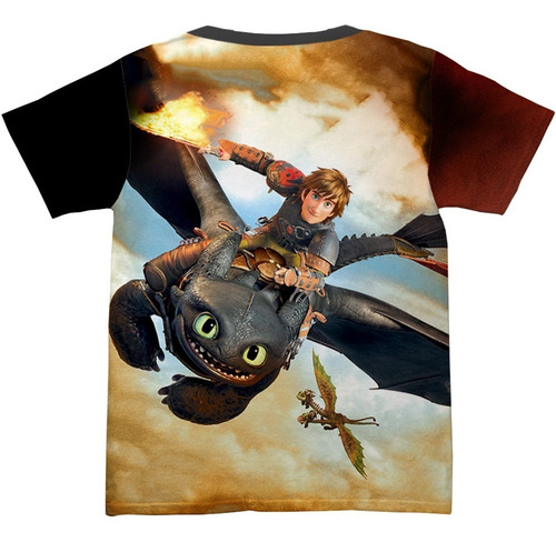 Camiseta Camisa Como Treinar Seu Dragão Infantil Blusa R-003
