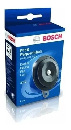 Buzina Mini Paquerinha Bosch Para Moto 12v Pt10 Blindada