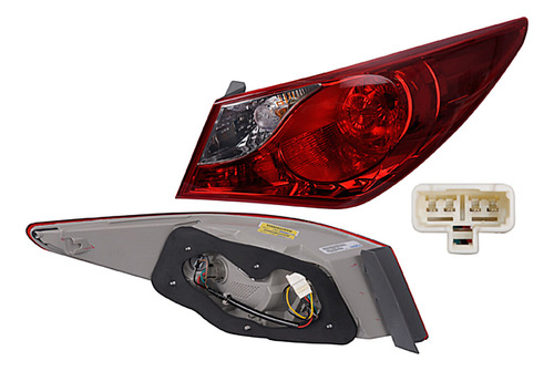 Calavera Ext Pasajero Depo Para Hyundai Sonata 2011 A 2014