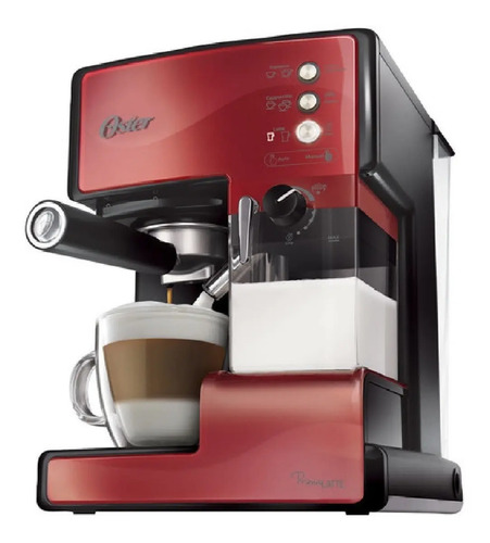 Cafetera Oster PrimaLatte BVSTEM6601 automática roja expreso 220V |  MercadoLibre