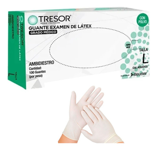 Guantes De Látex Talla L Tresor