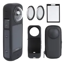 Comprar Pellking - Kit De Accesorios De Protección Para Cámara Insta360 X3, Insta 360 X3, Incluye Protector De Lente, Cubierta Protectora De Silicona, Protectores De Visualización\u002Ffunda Para Cámara