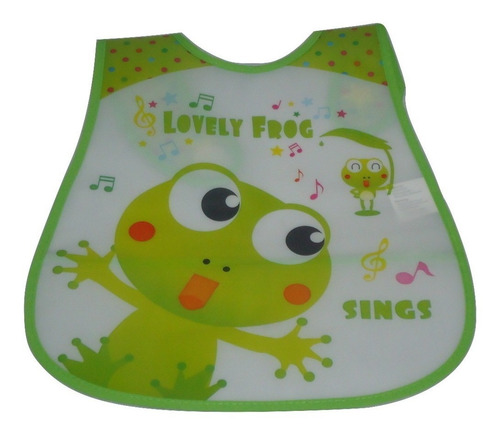 5x Baberos De Plasticos De Monitos Infantiles