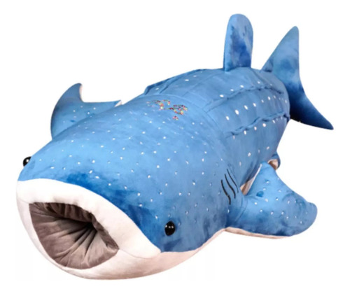 Tiburon De Peluche, Muñeco De 50 Centímetros Azul
