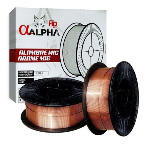 Alambre Mig C/gas Alpha Pro 0,8mm Er70s-6 Bobina 15kg -ynter