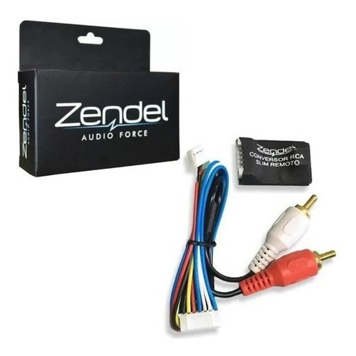 Conversor Fio Rca Zendel Com Remoto Slim Ent Fio Saida Rca
