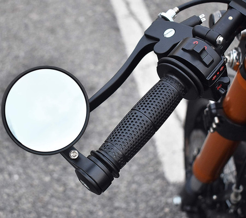 1 Par Espejos Deportivos Moto Chopper Retrovisor Cafe Racer