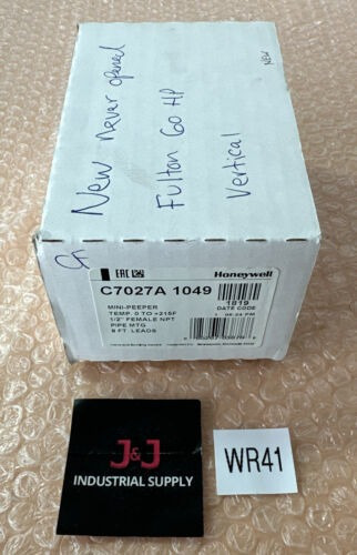 Brand New- Honeywell C7027a1049 Flame Sensor Ultraviolet Jjq