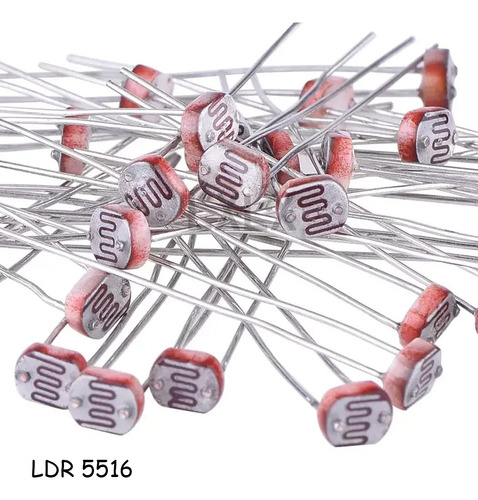 Sensor De Luminosidad Ldr 5516 10k Luz - 0.5m Oscuro Arduino
