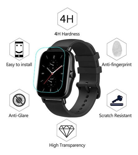 Imagen 6 de 7 de Smartwatch Amazfit Fashion GTS 2e 1.65" caja de aleación de aluminio negra, malla obsidian black de silicona A2021
