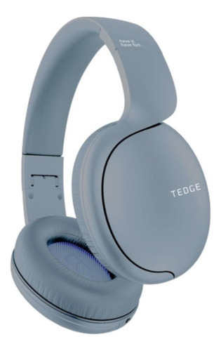 Fone de ouvido sem fio Tedge H600BT azul-claro