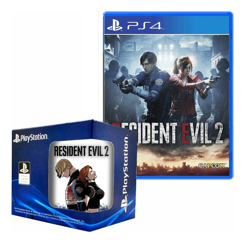 Resident Evil 2 Playstation 4 Y Taza 2 