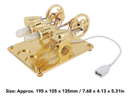 Motor Led Stirling De 4 Cilindros En Caliente Para Bricolaje
