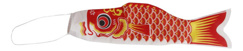 Bandera De Koinobori Rojo Los 40cm