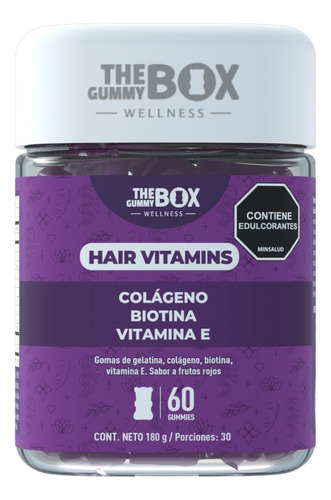 The Gummy Box Hair Vitamins Colageno Hidrolizado + Biotina