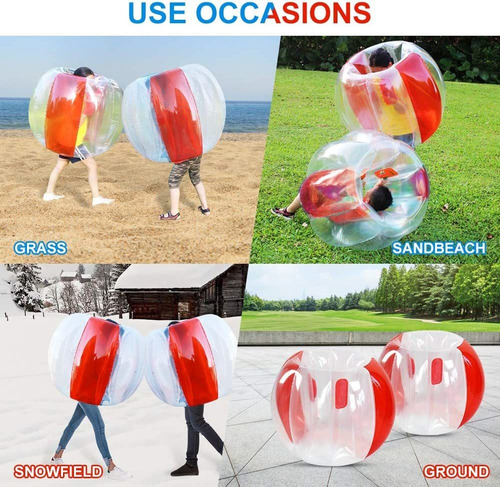 X Xben Juego De 2 Bolas De Parachoques Inflables Para Niños,