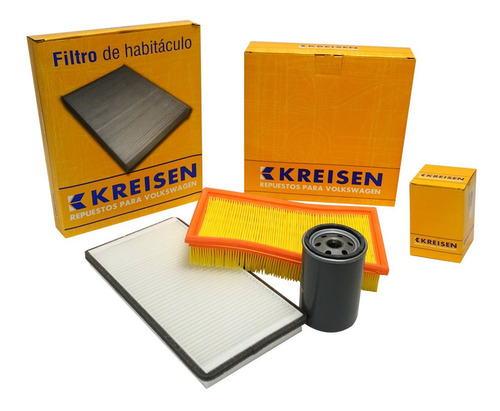 Kit De Filtros Aire Aceite Y Habitaculo Para Gol Ab9