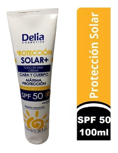 Bloqueador Solar Delía  Cosmetics De 100 Ml Con Spf 50