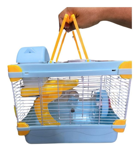 Jaula Para Hámster Con Tobogán Y Asas Transportables
