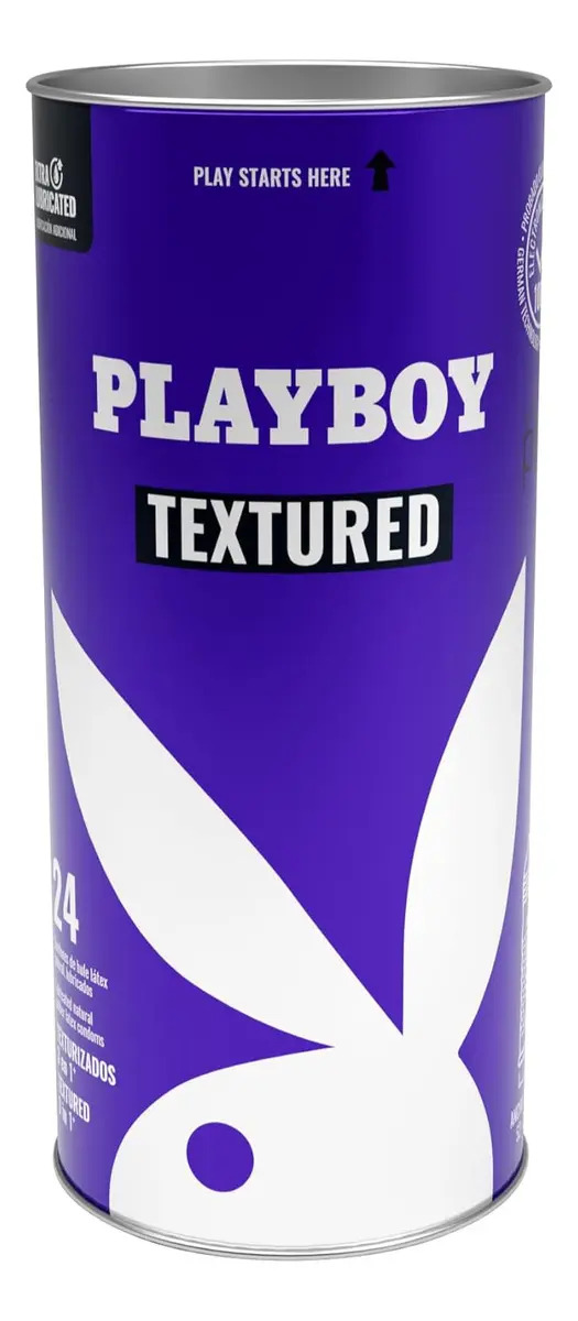 Playboy - Tubo de 24 Condones Texturizados Lubricados