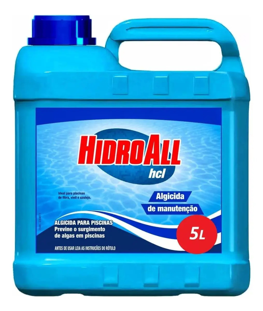 Algicida Líquido Hidroall para Manutenção de Piscina 5 L
