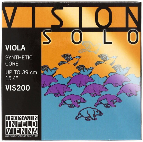 Encordoamento Completo Viola Thomastik Vision Solo Vis200
